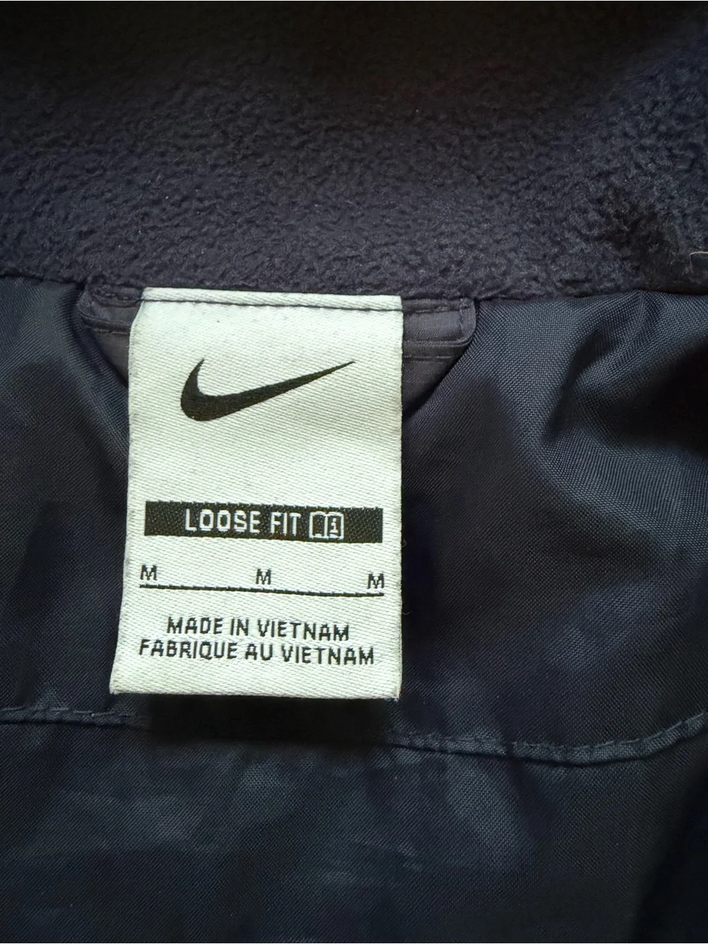 Nike Navy Hooded Long Puffer Jacket